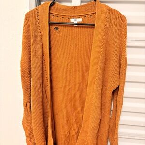BP Women's Orange Sweater Cardigan Sweater size Small
